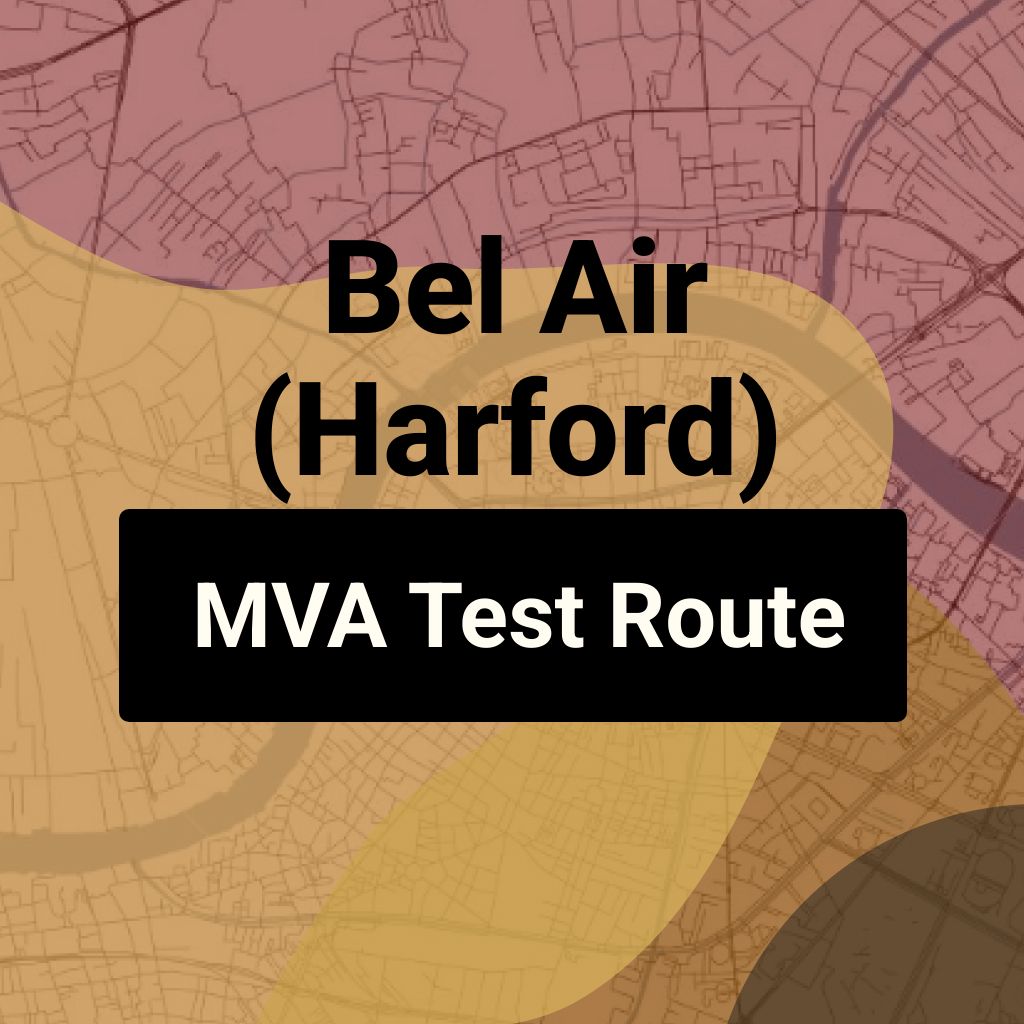 Bel Air (Harford), Maryland MVA Driving Test Routes