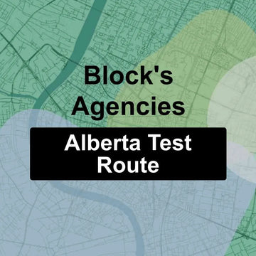 Block's Agencies, Alberta AMA Driving Test Routes