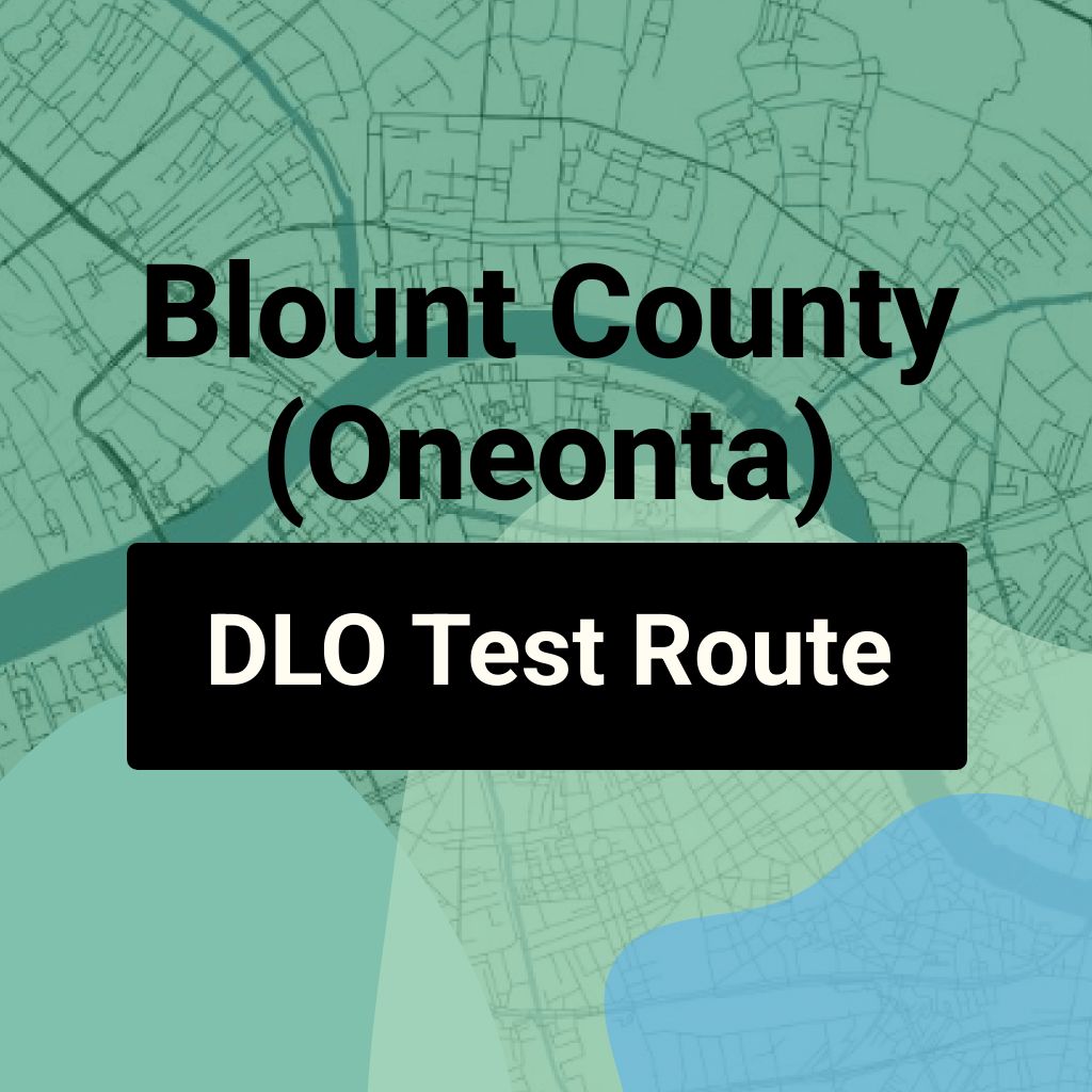 Blount County (Oneonta) Alabama DLO Driving Test Routes