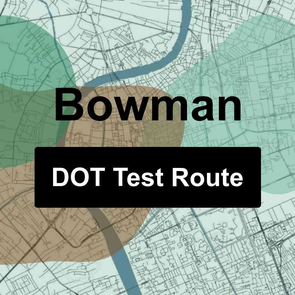 Bowman, North Dakota DOT Driving Test Routes