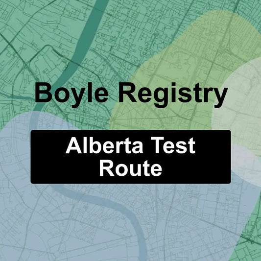 Boyle Registry, Alberta AMA Driving Test Routes