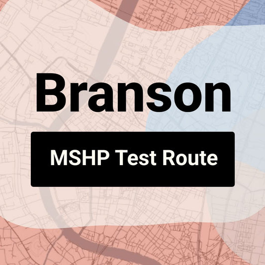 Branson, Missouri MSHP Driving Test Routes