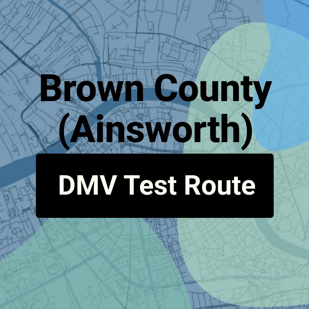 Brown County (Ainsworth), Nebraska DMV Driving Test Routes