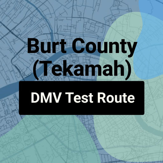 Burt County (Tekamah), Nebraska DMV Driving Test Routes