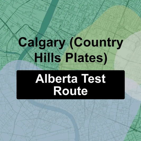 Calgary (Country Hills Plates), Alberta AMA Driving Test Routes