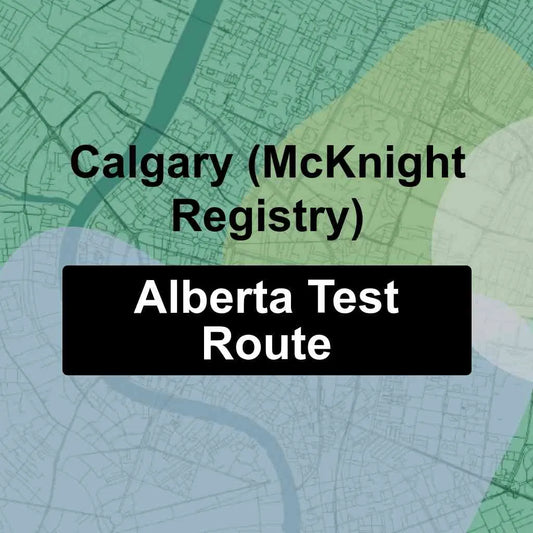 Calgary (McKnight Registry), Alberta AMA Driving Test Routes