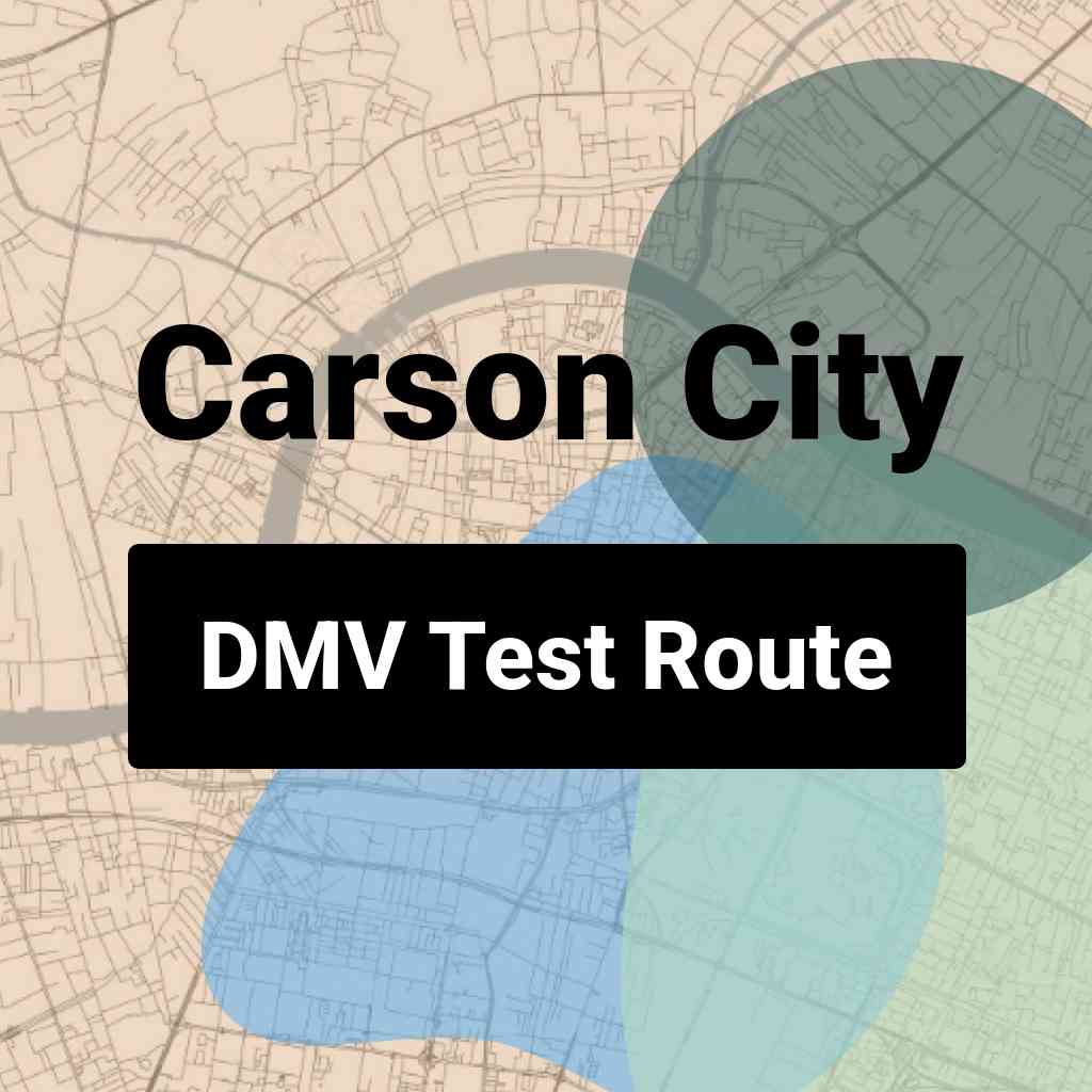 Carson City, Nevada DMV Driving Test Routes