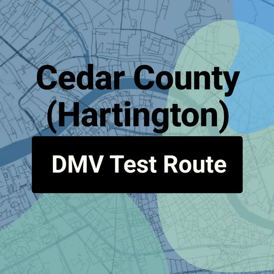 Cedar County (Hartington), Nebraska DMV Driving Test Routes