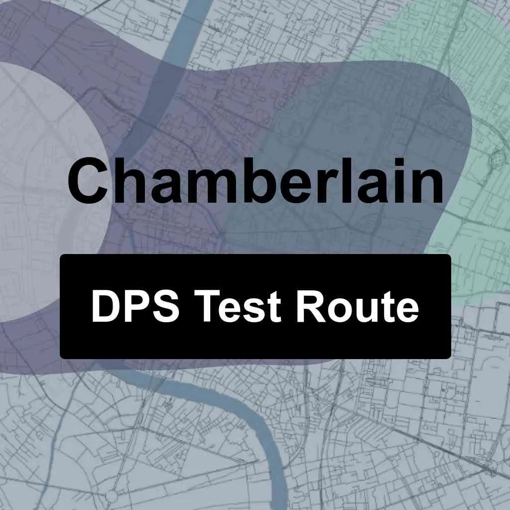 Chamberlain, South Dakota DPS Driving Test Routes