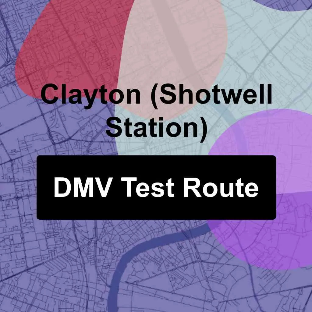 Clayton (Shotwell Station), North Carolina DMV Driving Test Routes