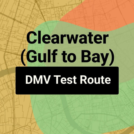 Clearwater (Gulf to Bay), Florida DMV Driving Test Routes