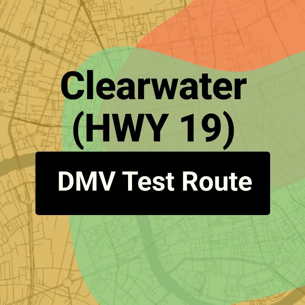 Clearwater (HWY 19), Florida DMV Driving Test Routes