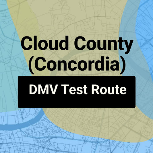 Cloud County (Concordia), Kansas DMV Driving Test Routes