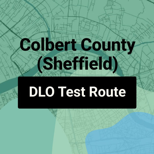 Colbert County (Sheffield) Alabama DLO Driving Test Routes