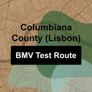 Columbiana County (Lisbon), Ohio BMV Driving Test Routes
