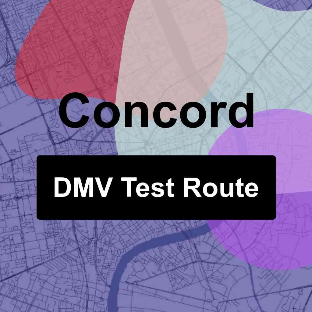 Concord, North Carolina DMV Driving Test Routes