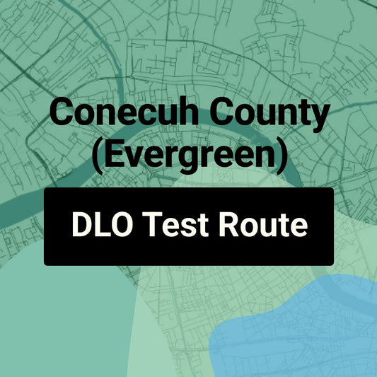 Conecuh County (Evergreen) Alabama DLO Driving Test Routes