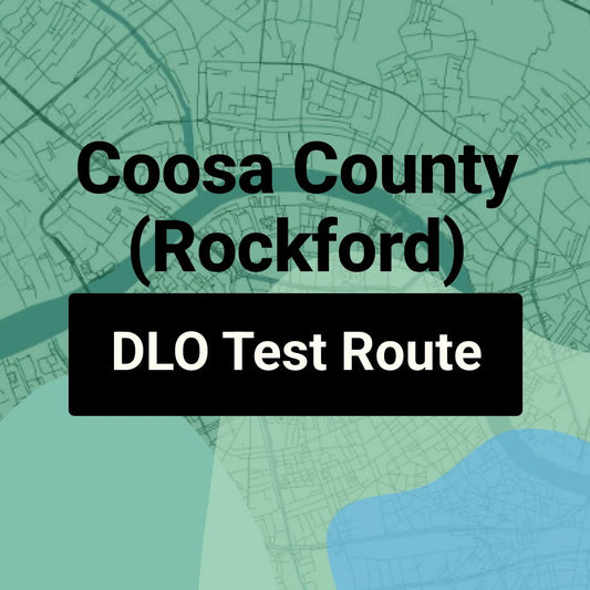 Coosa County (Rockford) Alabama DLO Driving Test Routes