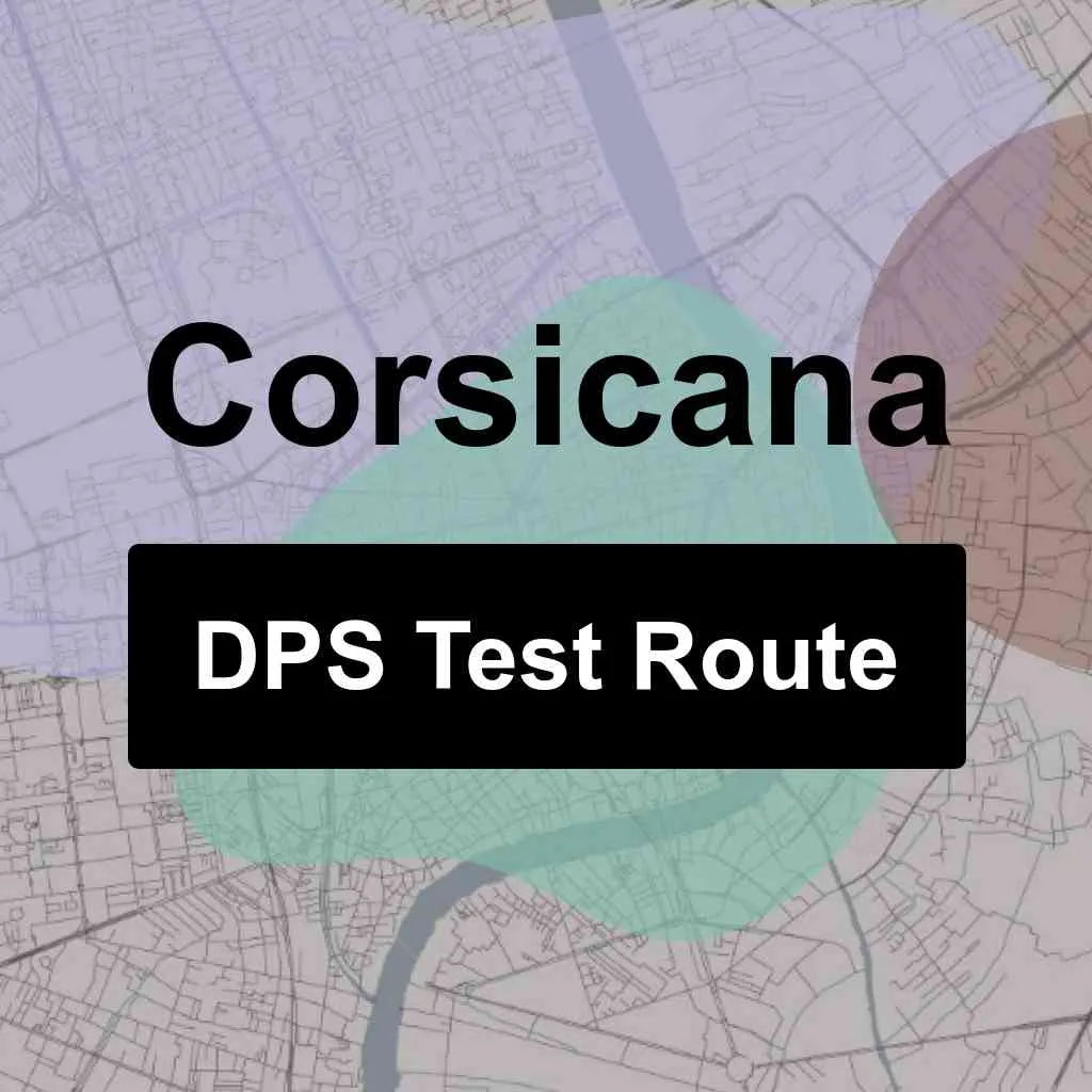 Corsicana, Texas DPS Driving Test Routes