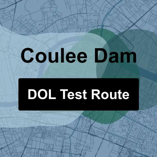 Coulee Dam, Washington DOL Driving Test Routes