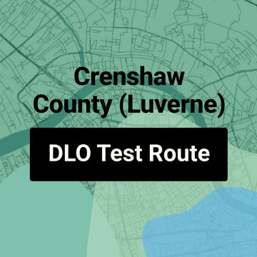 Crenshaw County (Luverne) Alabama DLO Driving Test Routes