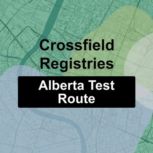 Crossfield Registries, Alberta AMA Driving Test Routes
