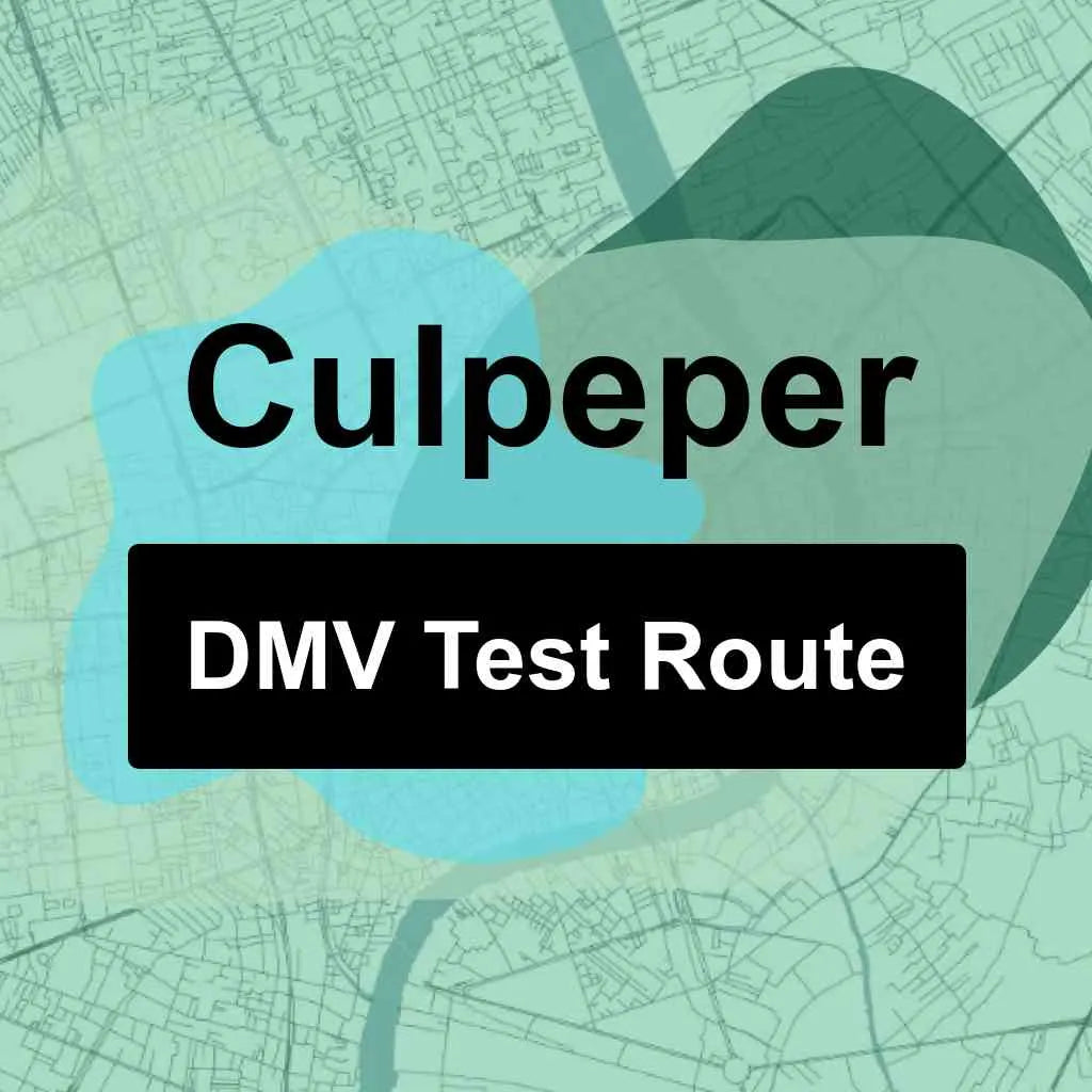 Culpeper, Virginia DMV Driving Test Routes