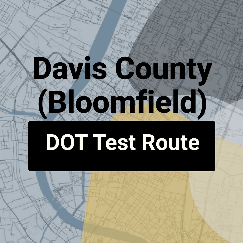 Davis County (Bloomfield), Iowa DOT Driving Test Routes