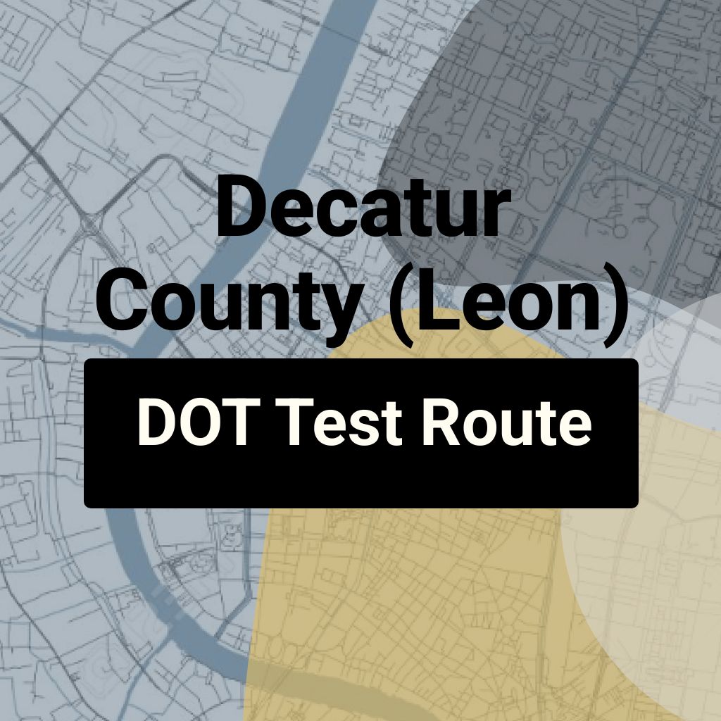 Decatur County (Leon), Iowa DOT Driving Test Routes