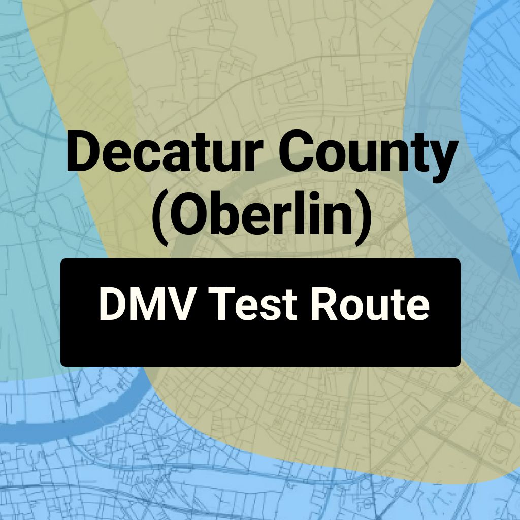 Decatur County (Oberlin), Kansas DMV Driving Test Routes ...