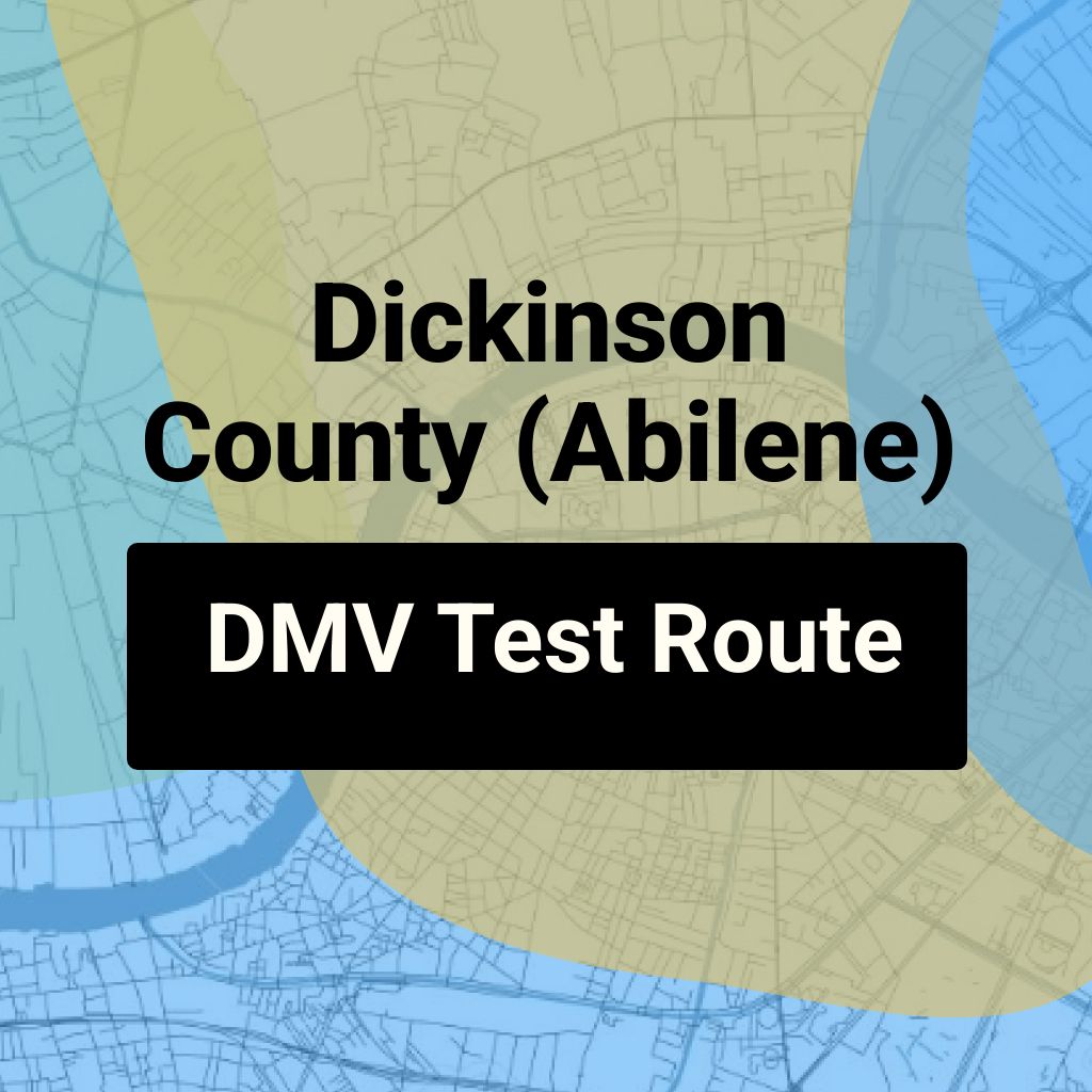Dickinson County (Abilene), Kansas DMV Driving Test Routes