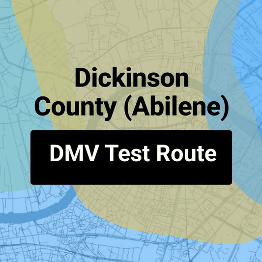 Dickinson County (Abilene), Kansas DMV Driving Test Routes