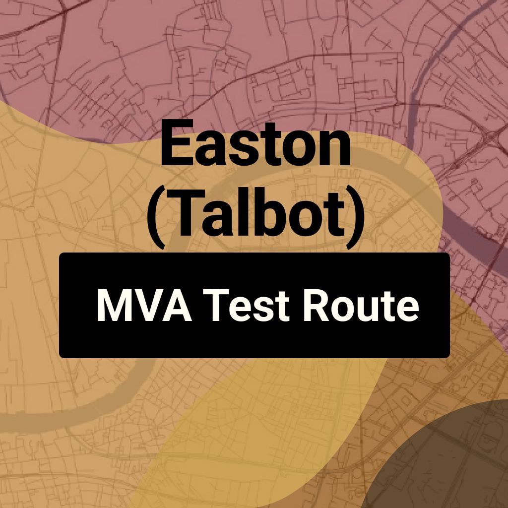 Easton (Talbot), Maryland MVA Driving Test Routes