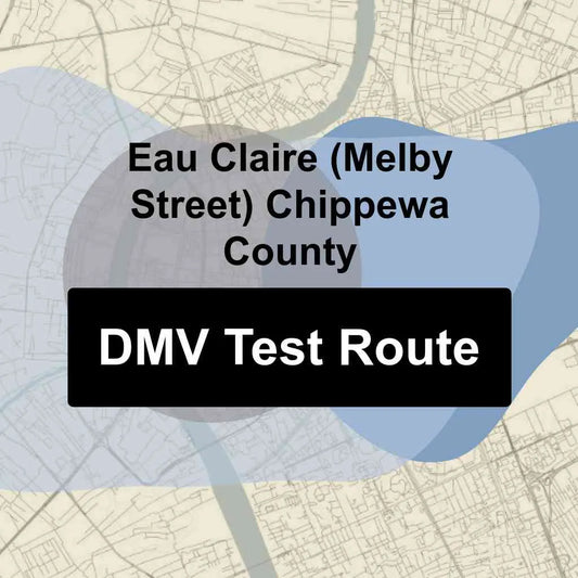 Eau Claire (Melby Street) Chippewa County, Wisconsin DMV Driving Test Routes