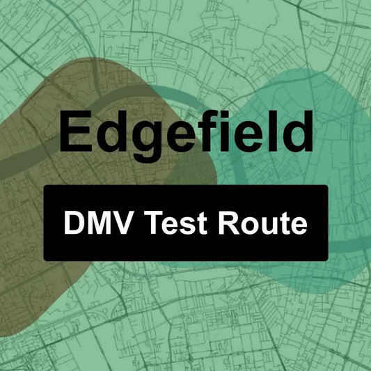 Edgefield, South Carolina DMV Driving Test Routes