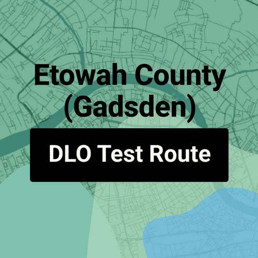 Etowah County (Gadsden) Alabama DLO Driving Test Routes