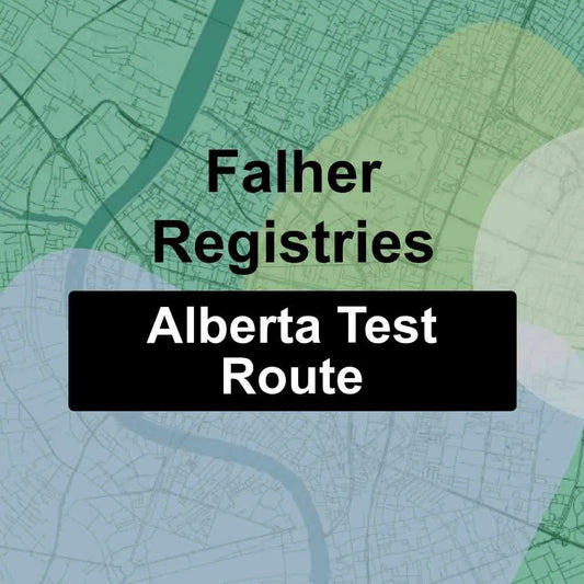 Falher Registries, Alberta AMA Driving Test Routes
