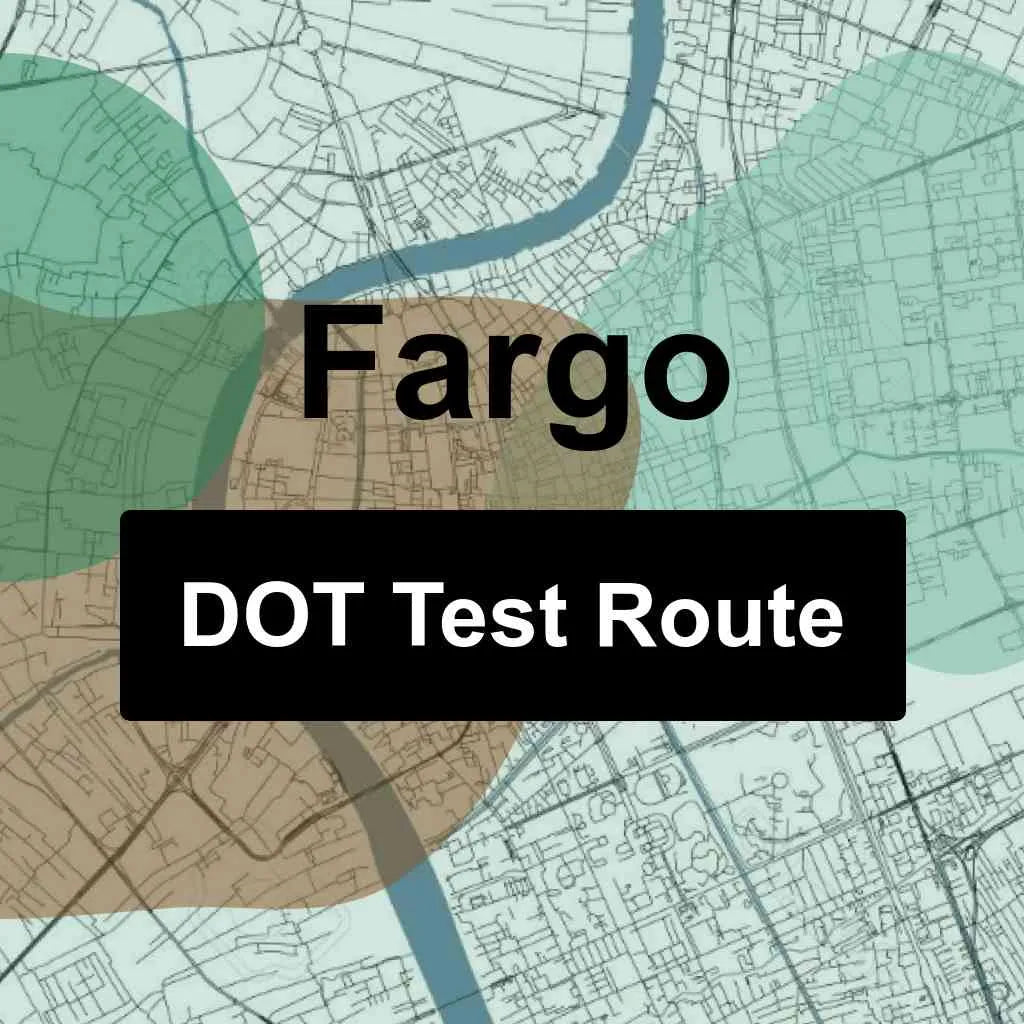 Fargo, North Dakota DOT Driving Test Routes