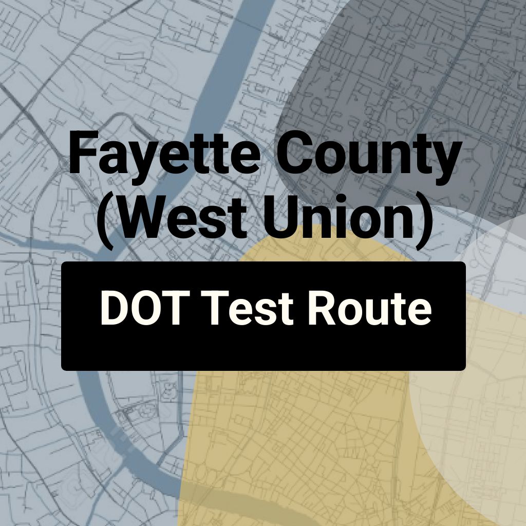 Fayette County (West Union), Iowa DOT Driving Test Routes