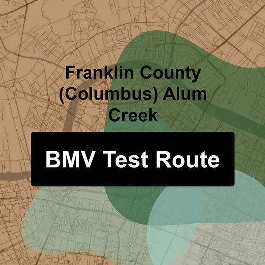 Franklin County (Columbus) Alum Creek, Ohio BMV Driving Test Routes