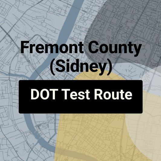 Fremont County (Sidney), Iowa DOT Driving Test Routes