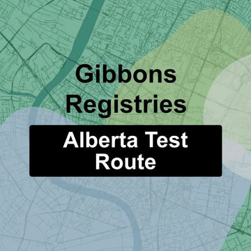 Gibbons Registries, Alberta AMA Driving Test Routes