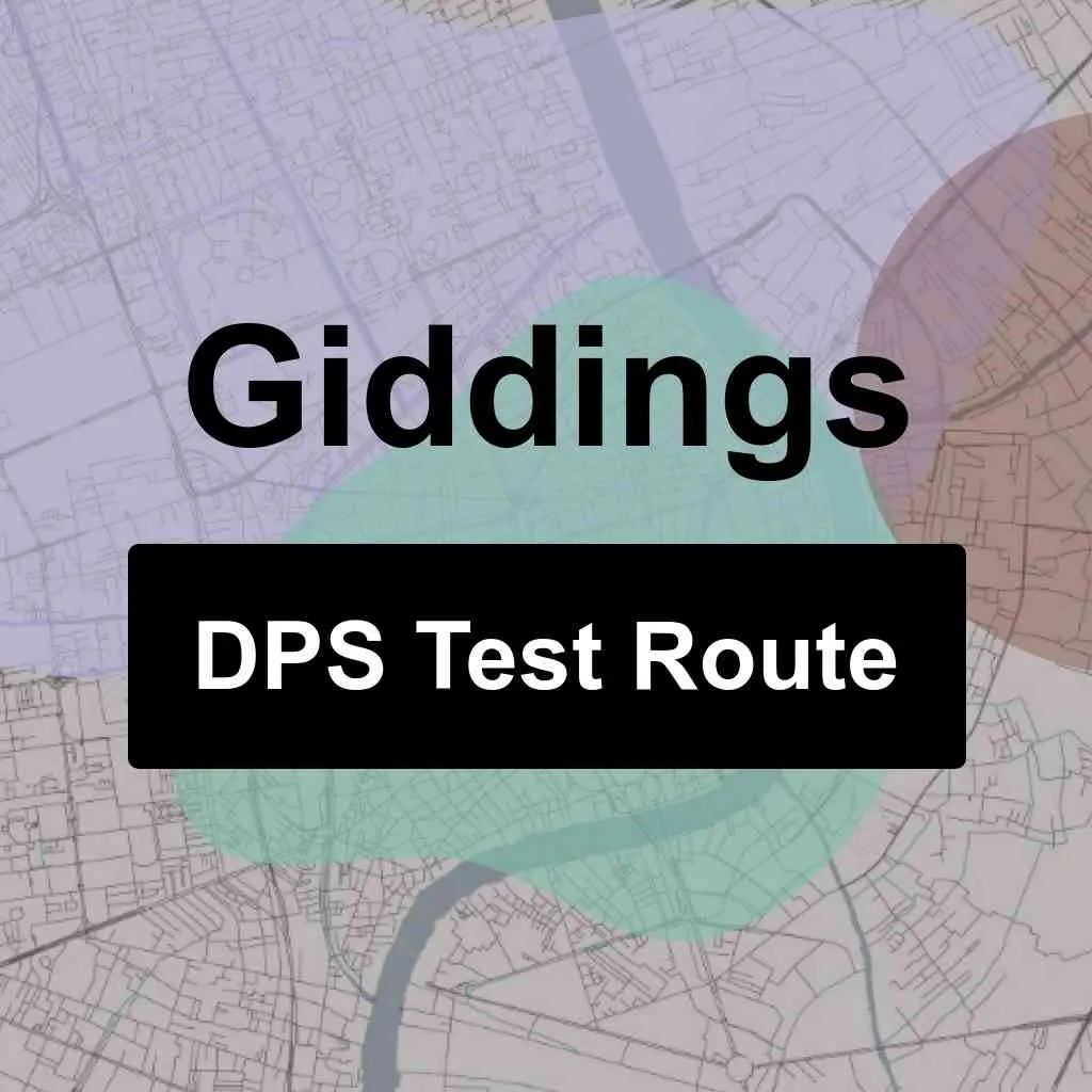 Giddings, Texas DPS Driving Test Routes