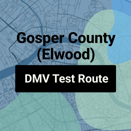 Gosper County (Elwood), Nebraska DMV Driving Test Routes