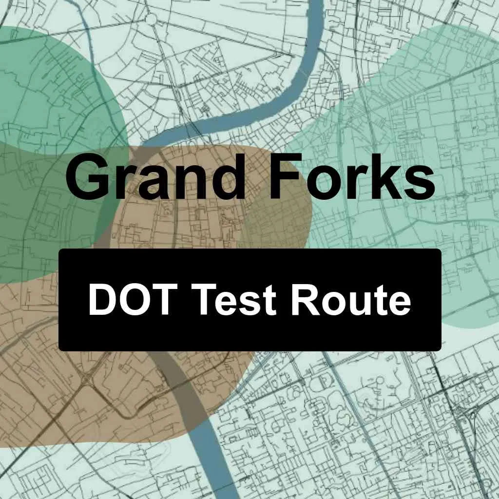 Grand Forks, North Dakota DOT Driving Test Routes