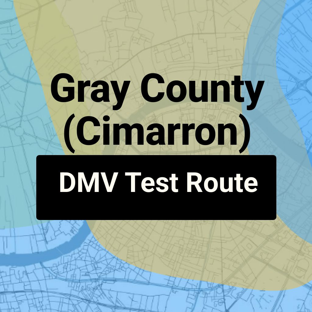Gray County (Cimarron), Kansas DMV Driving Test Routes