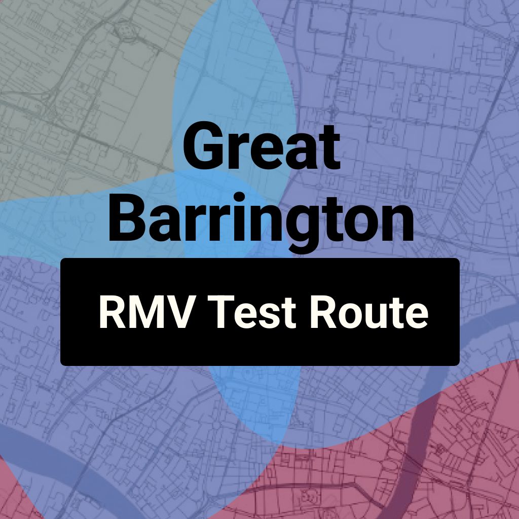 Great Barrington, Massachusetts RMV Driving Test Routes