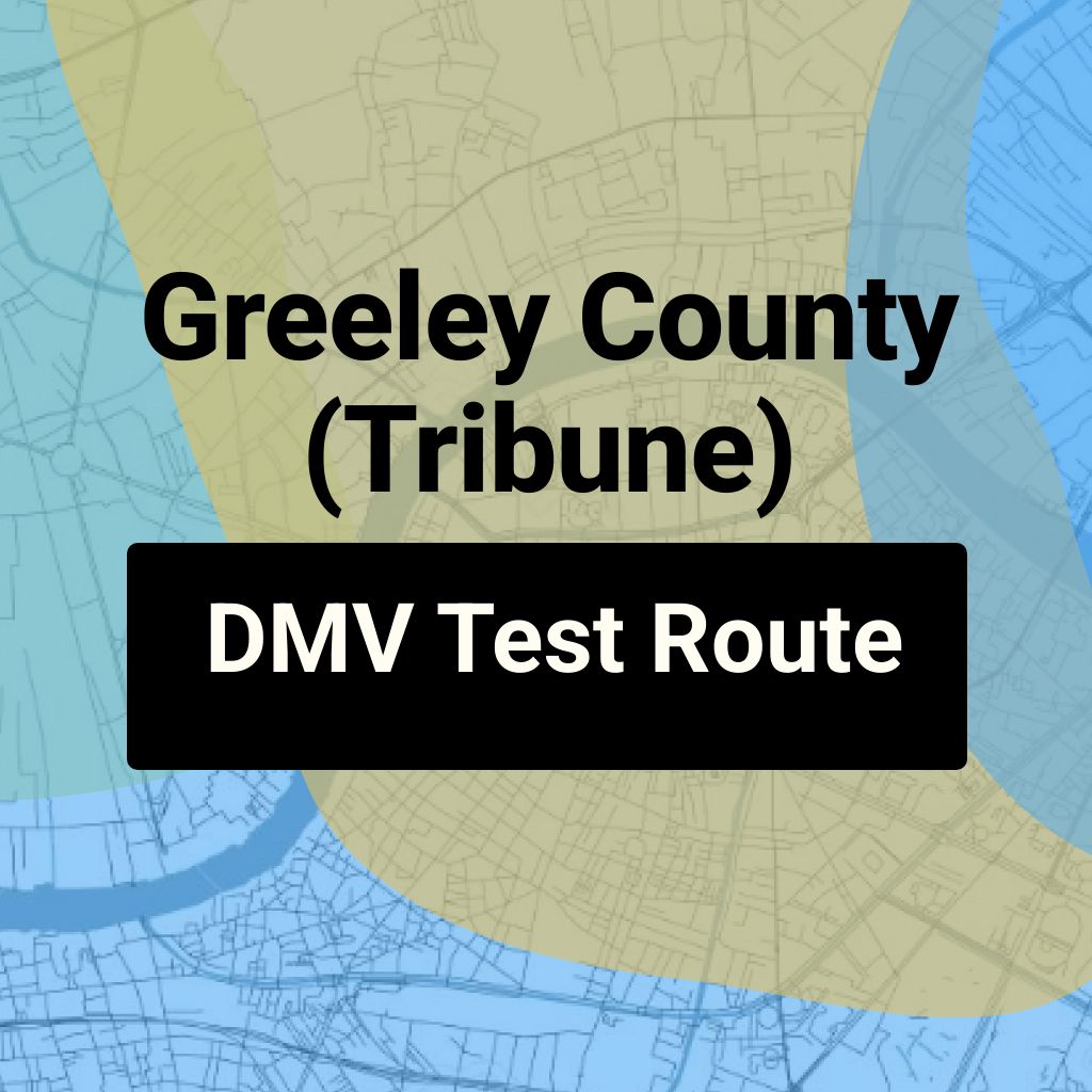 Greeley County (Tribune), Kansas DMV Driving Test Routes