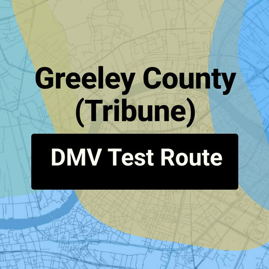Greeley County (Tribune), Kansas DMV Driving Test Routes