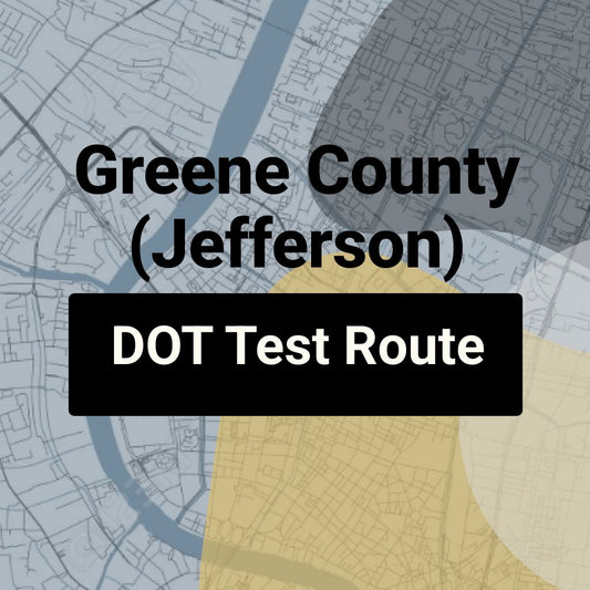 Greene County (Jefferson), Iowa DOT Driving Test Routes